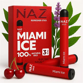 NAZ Stick Electric Nasal Stick - Miami Ice - 3 Pack