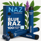 NAZ Stick Electric Nasal Stick - Blue Raz - 3 Pack