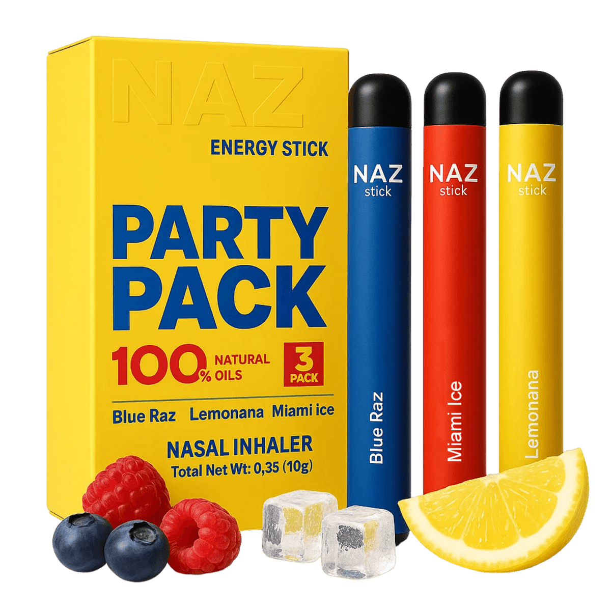 Naz Stick Electric Nasal Inhaler - Party Pack - Nazstick